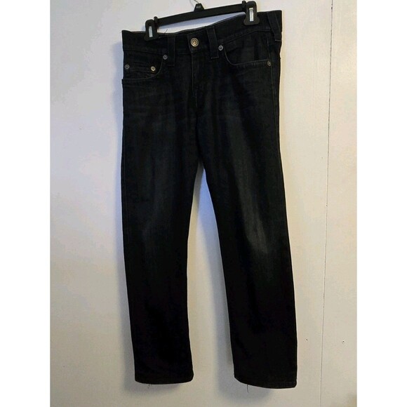 VTG True Religion Jeans Mens Size 30x28 Blue Geno Relaxed Slim Dark Wash USA - Picture 1 of 12